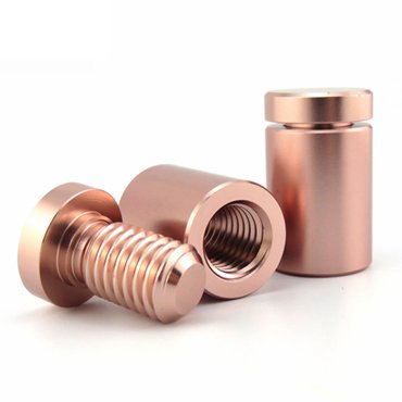 Rose gold sign standoffs