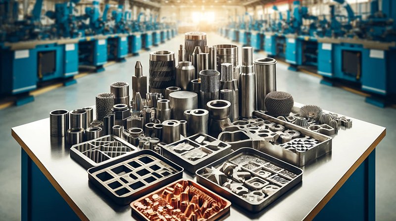 stamped products made of high-strength steel, aluminum alloys, copper alloys, and stainless steel