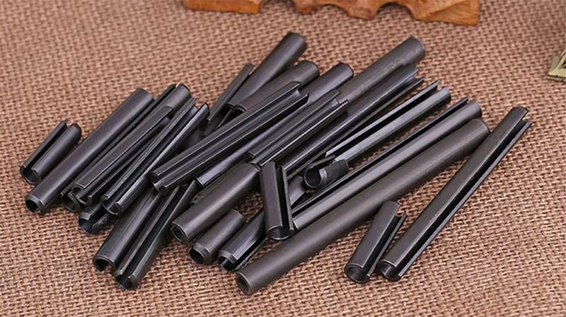 black spring dowel pin